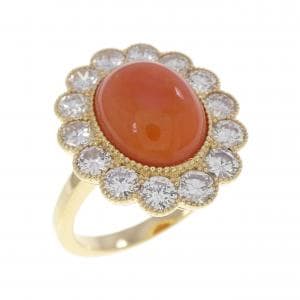 K18YG サンゴ リング