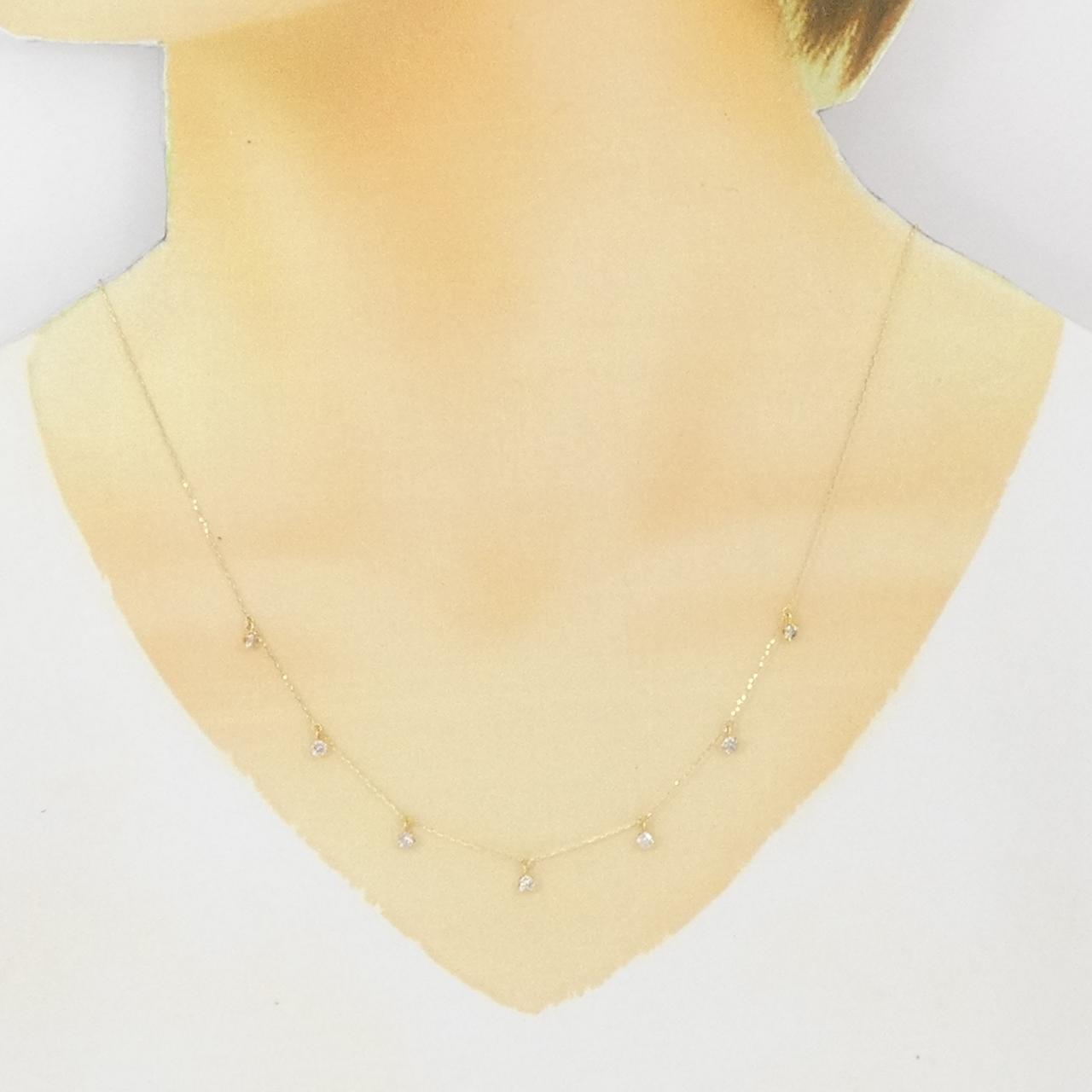 【新品】K18YG ダイヤモンド ネックレス 0.50CT
