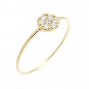 【リメイク】K18YG ダイヤモンド リング 0.10CT