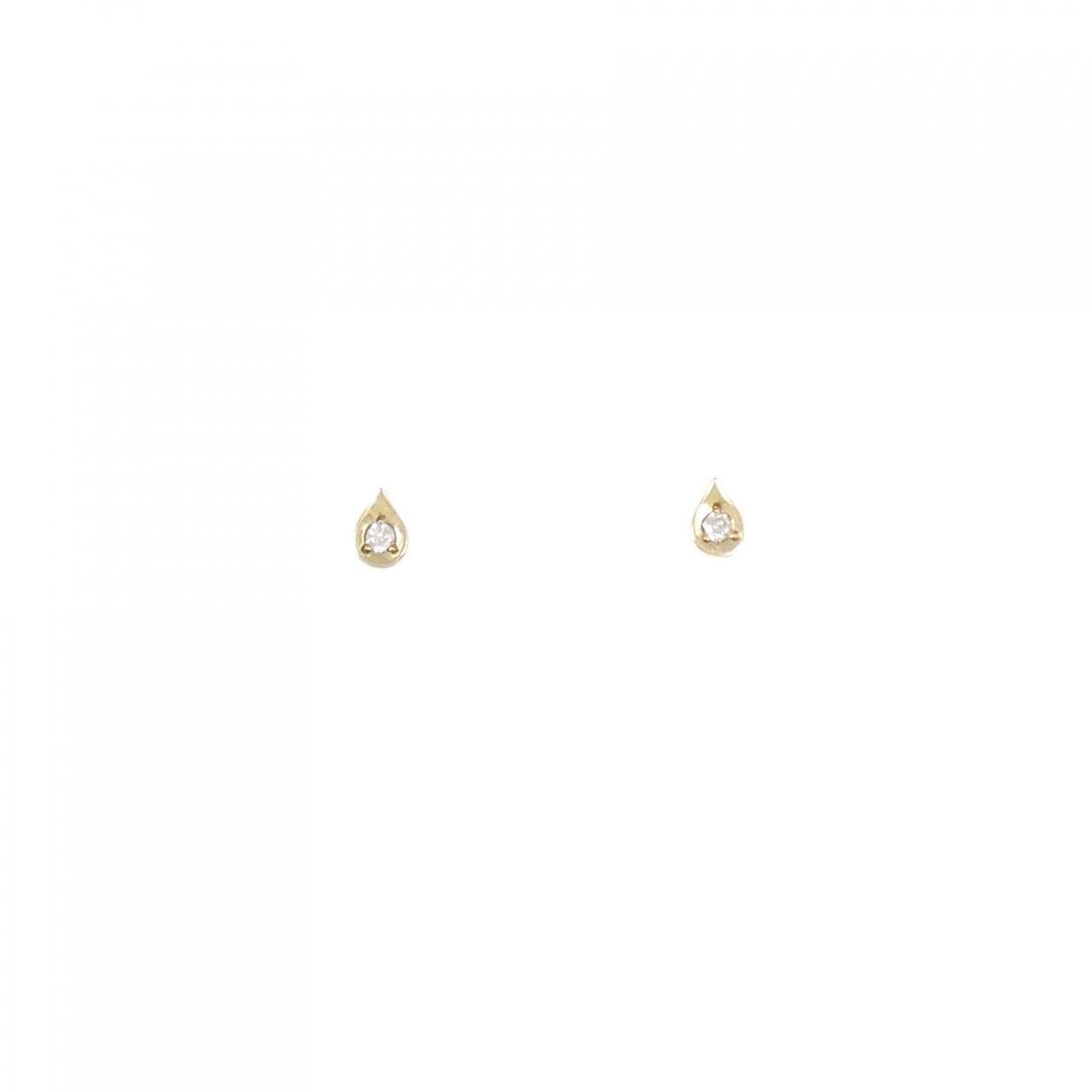 K18YG ダイヤモンド ピアス 0.02CT