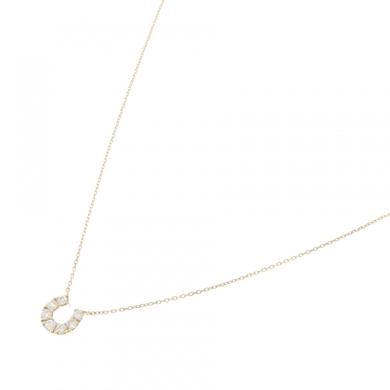 ヴァンドーム ホースシュー ダイヤモンド ネックレス 0.16CT