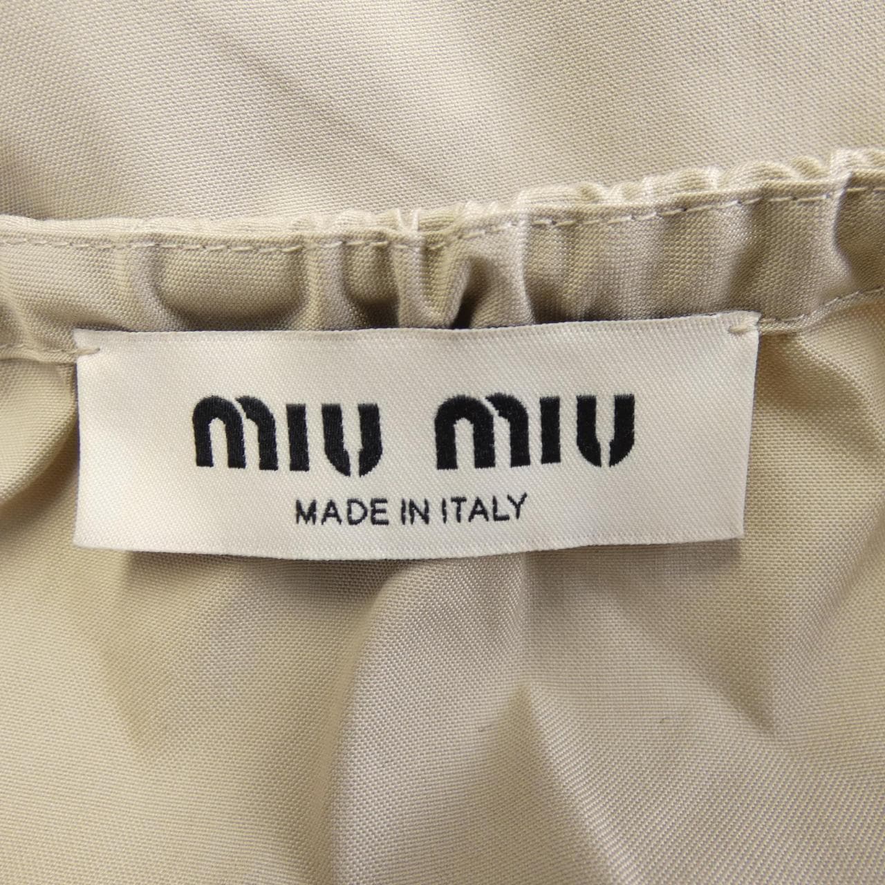 ミュウミュウ MIU MIU パナバコットン クロップドトップ MT2240 SOOO 12NS トップス