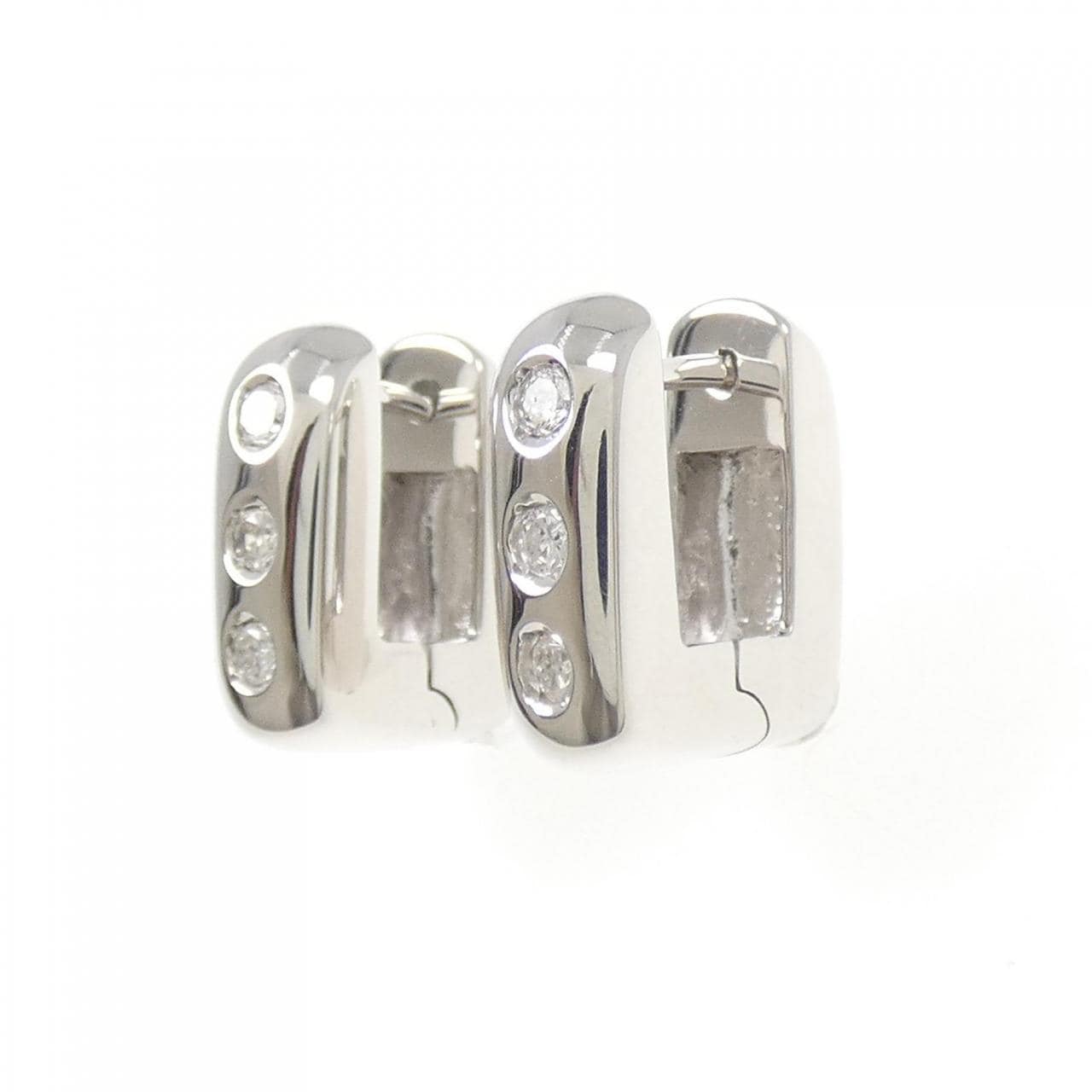 750WG ダイヤモンド ピアス 0.22CT