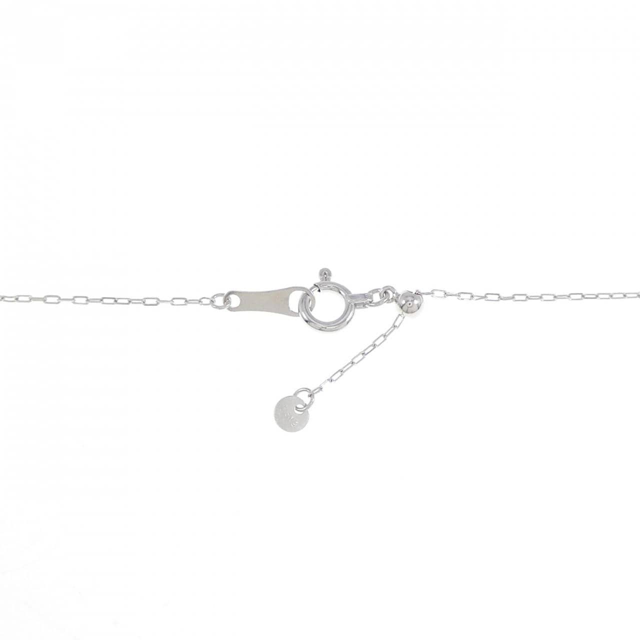 K18WG Snowflake Diamond Necklace 0.30CT