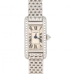 カルティエ タンクアロンジェ WG/D WB3026U3 WG クォーツ