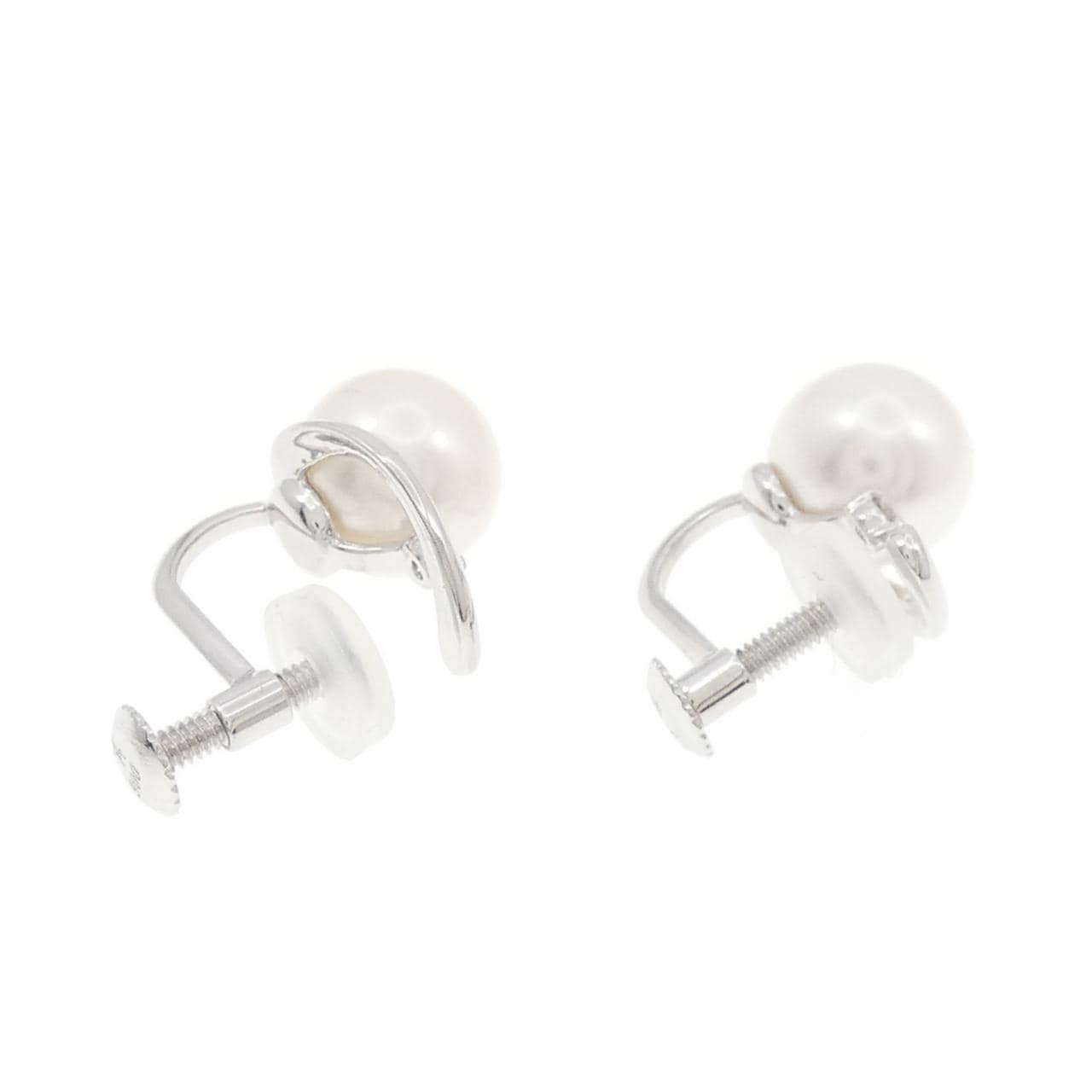 PT900 アコヤパール イヤリング 6.7mm