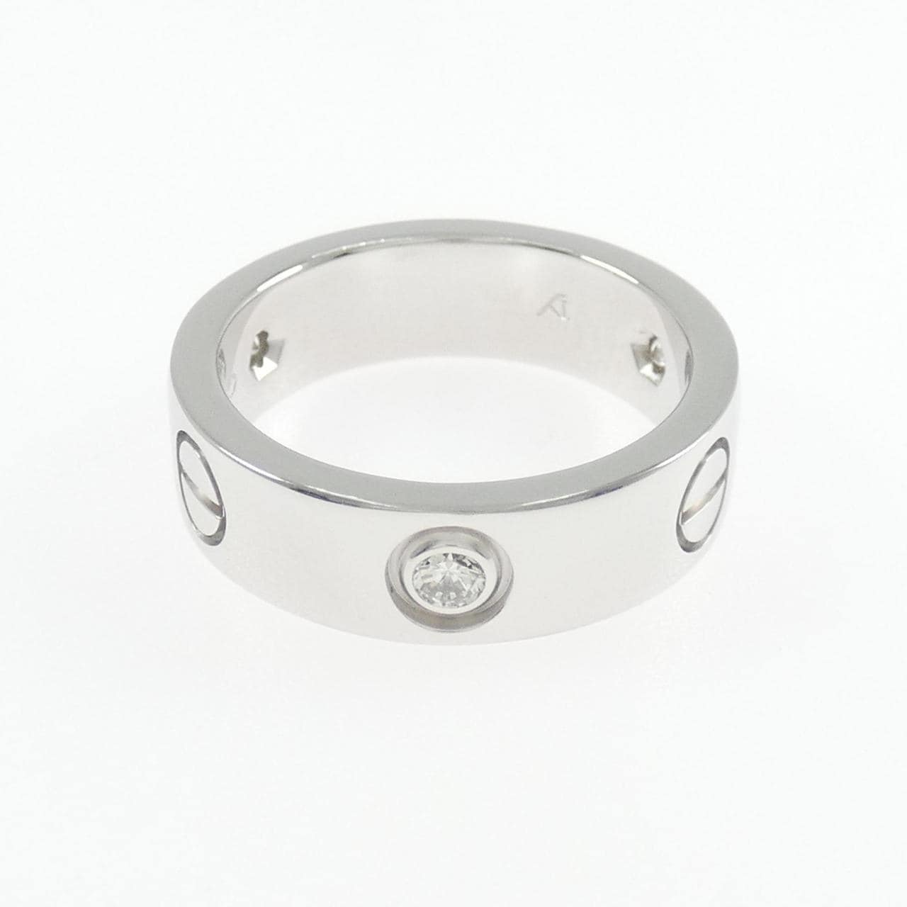 カルティエ ラブ ハーフダイヤ リング