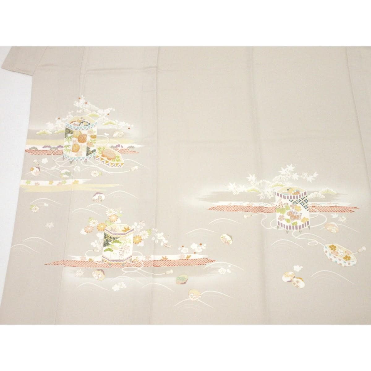 【新品】単衣　菱健　訪問着　桐壺　京友禅金彩加工