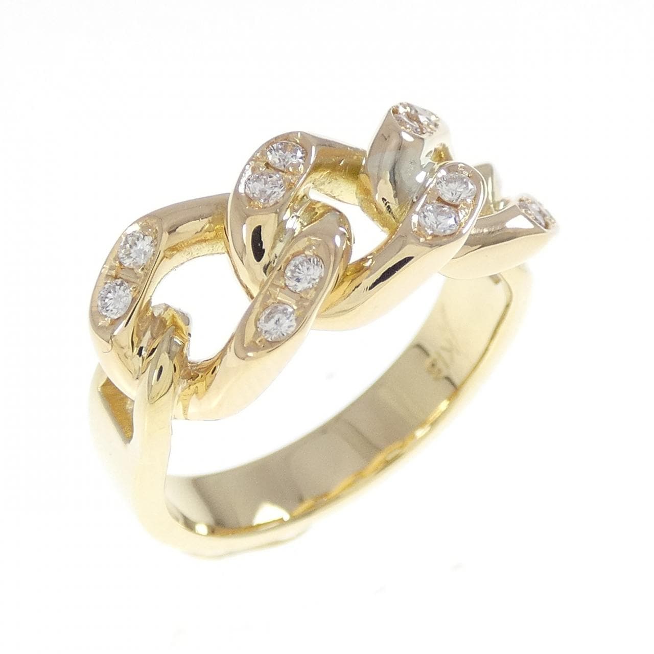 K18YG ダイヤモンド リング 0.18CT