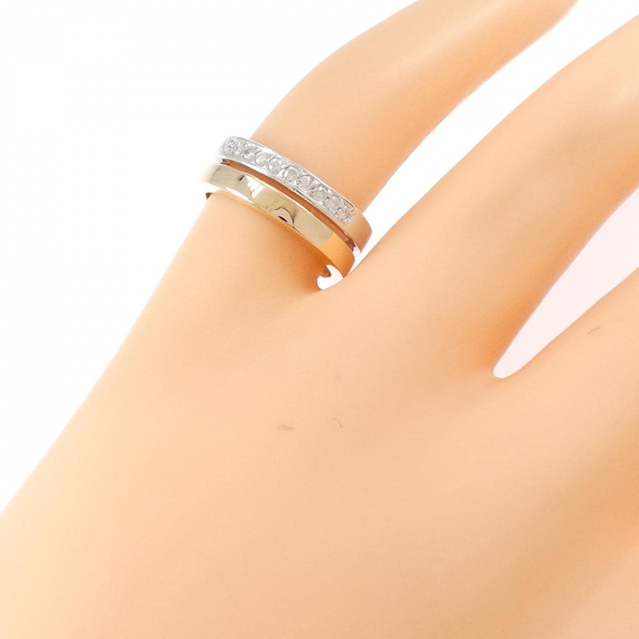 K14WG/K14PG ダイヤモンド リング 0.10CT