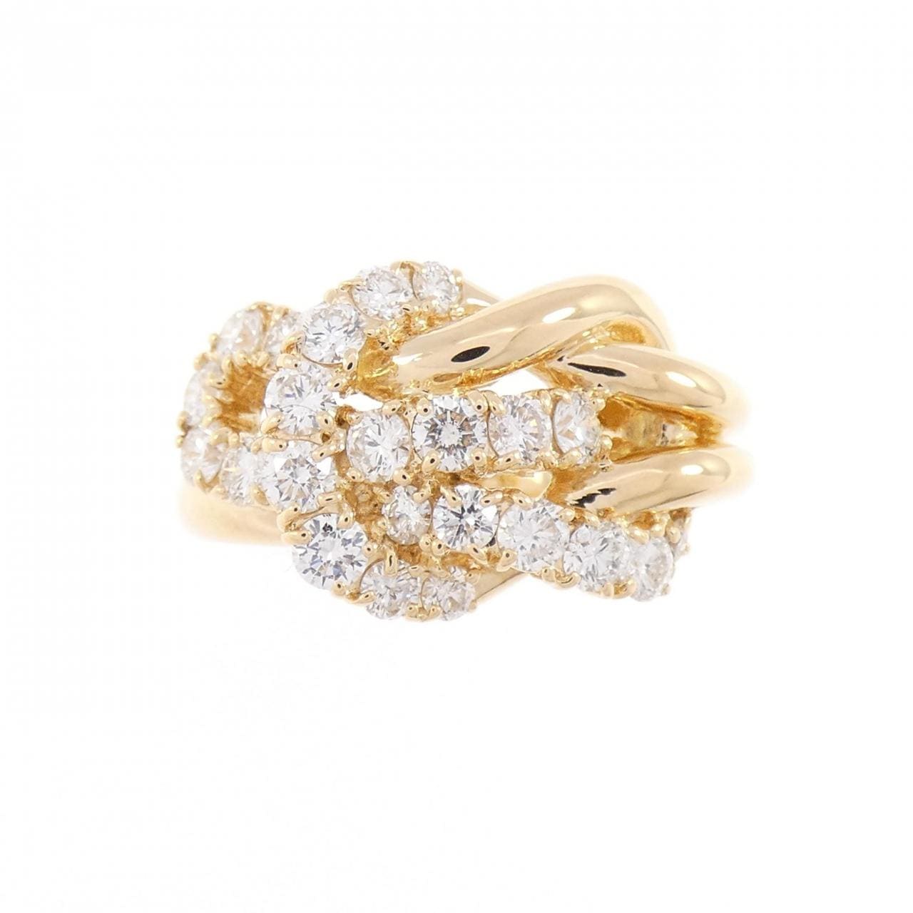 K18YG ダイヤモンド リング 0.84CT