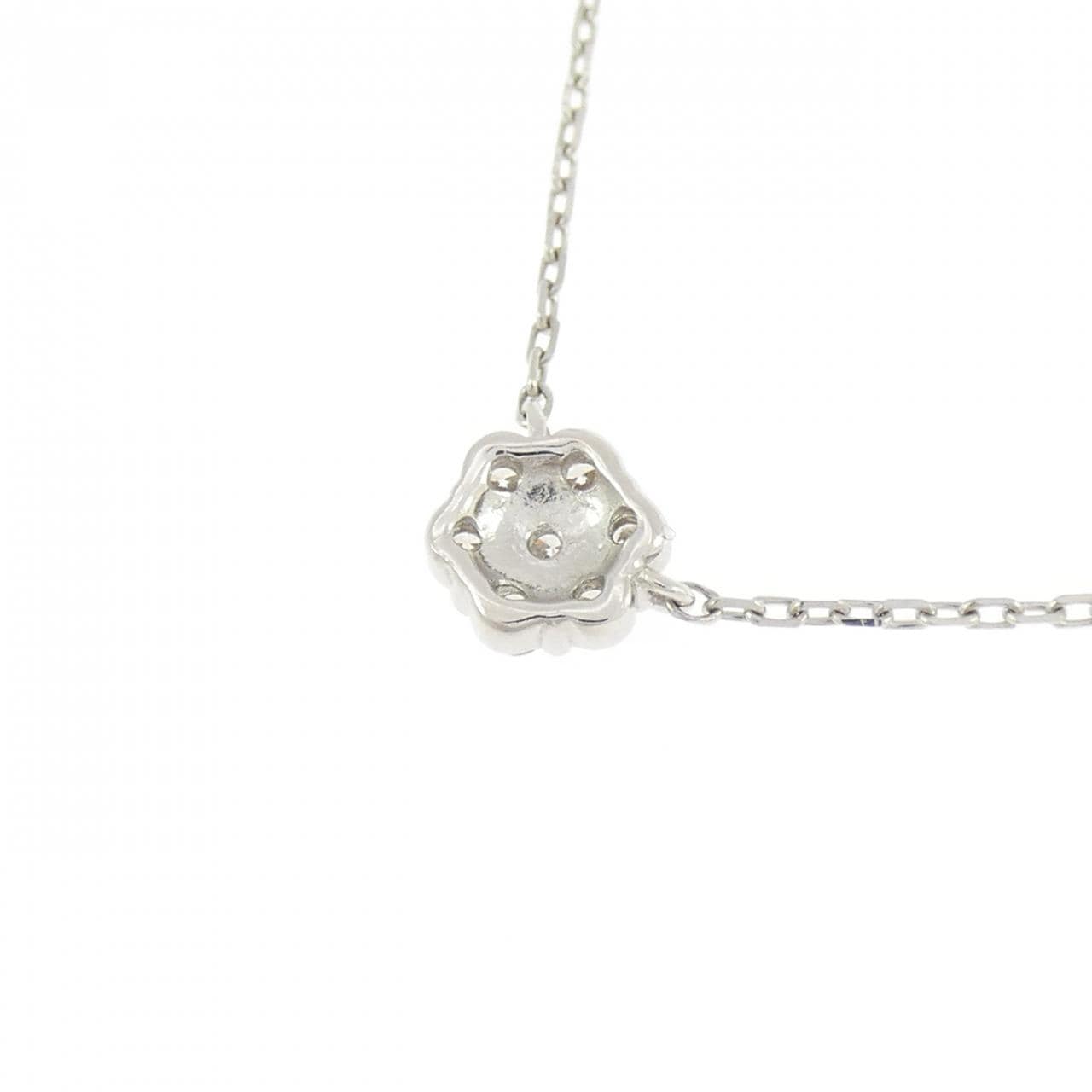 PT850 フラワー ダイヤモンド ネックレス 1.00CT