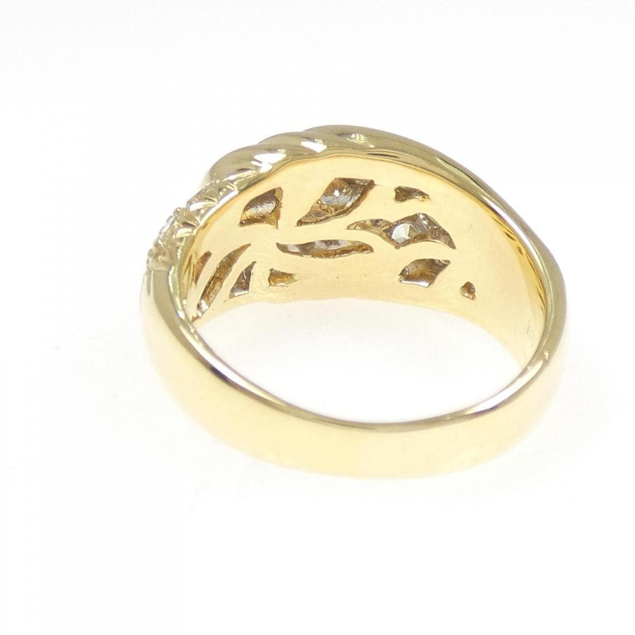 K18YG/K18WG ダイヤモンド リング 1.35CT