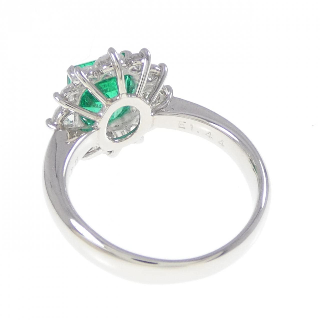 PT900翡翠戒指1.44CT哥倫比亞產