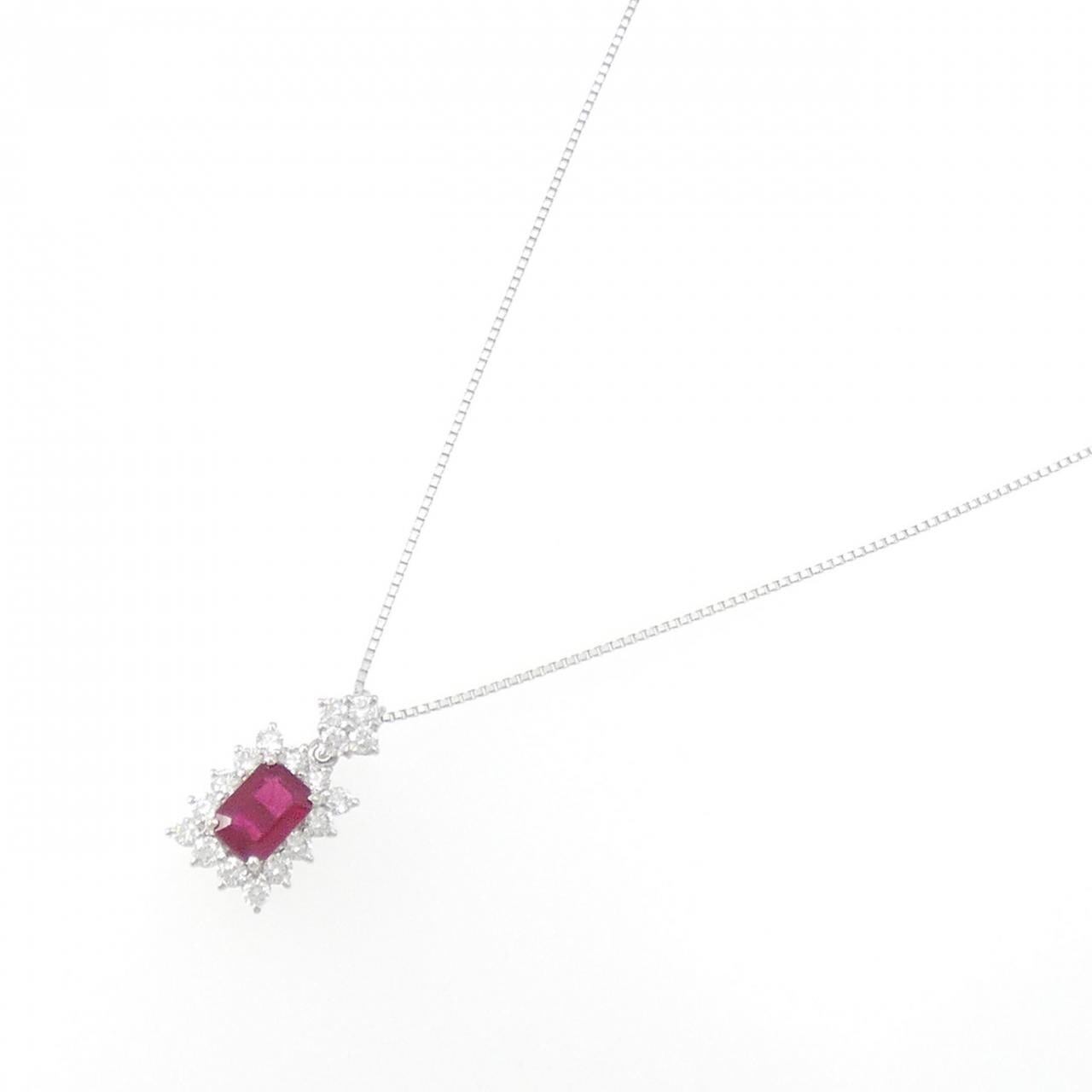 PT ルビー ネックレス 1.21CT ビルマ産