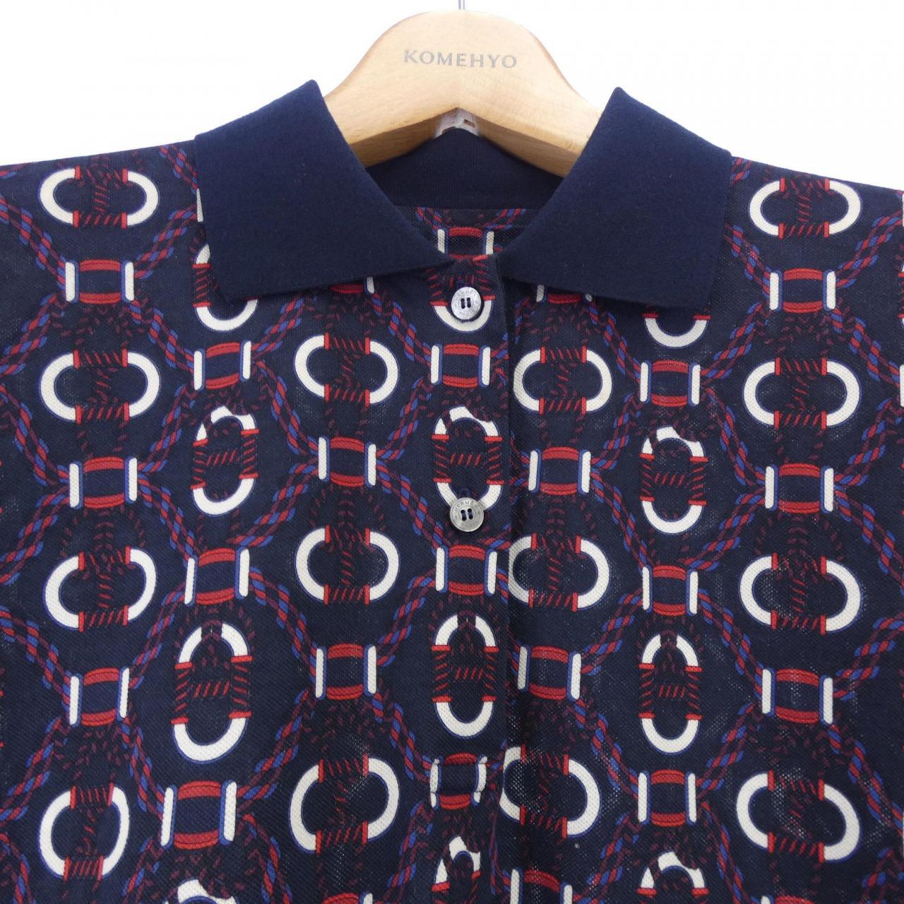 エルメス HERMES カノエ　CANOE 3E4512DB ポロ ドレス カットワンピース