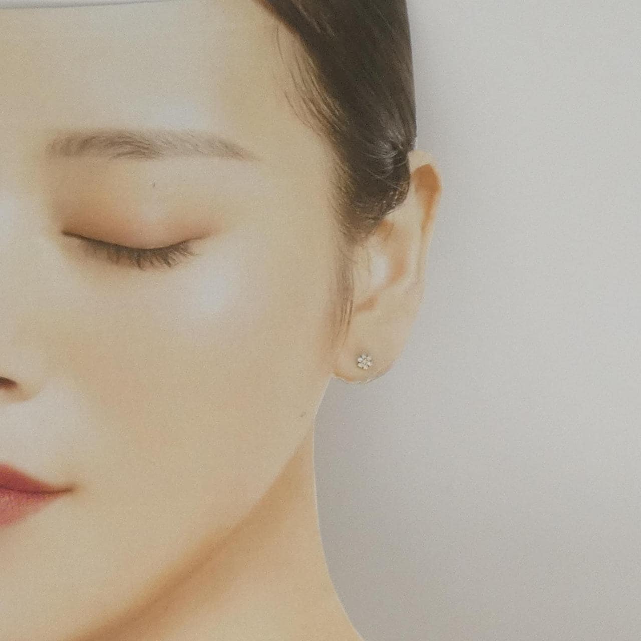 K18YG ダイヤモンド ピアス 0.12CT