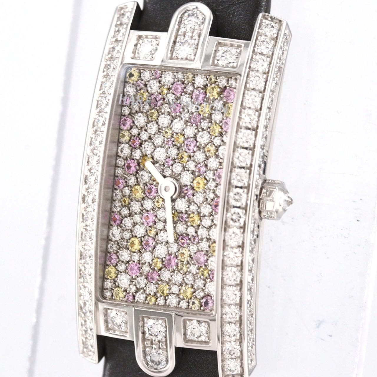 ハリーウィンストン アヴェニューCミニ･ブルーミング スノー LIMITED AVCQHM16WW059 WG クォーツ