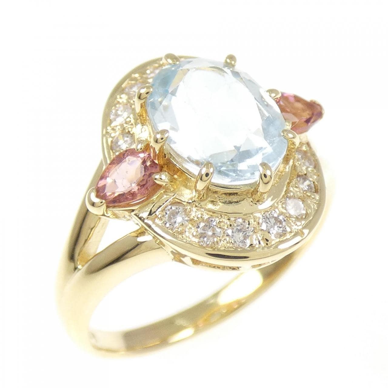 K18YG カラーストーン リング