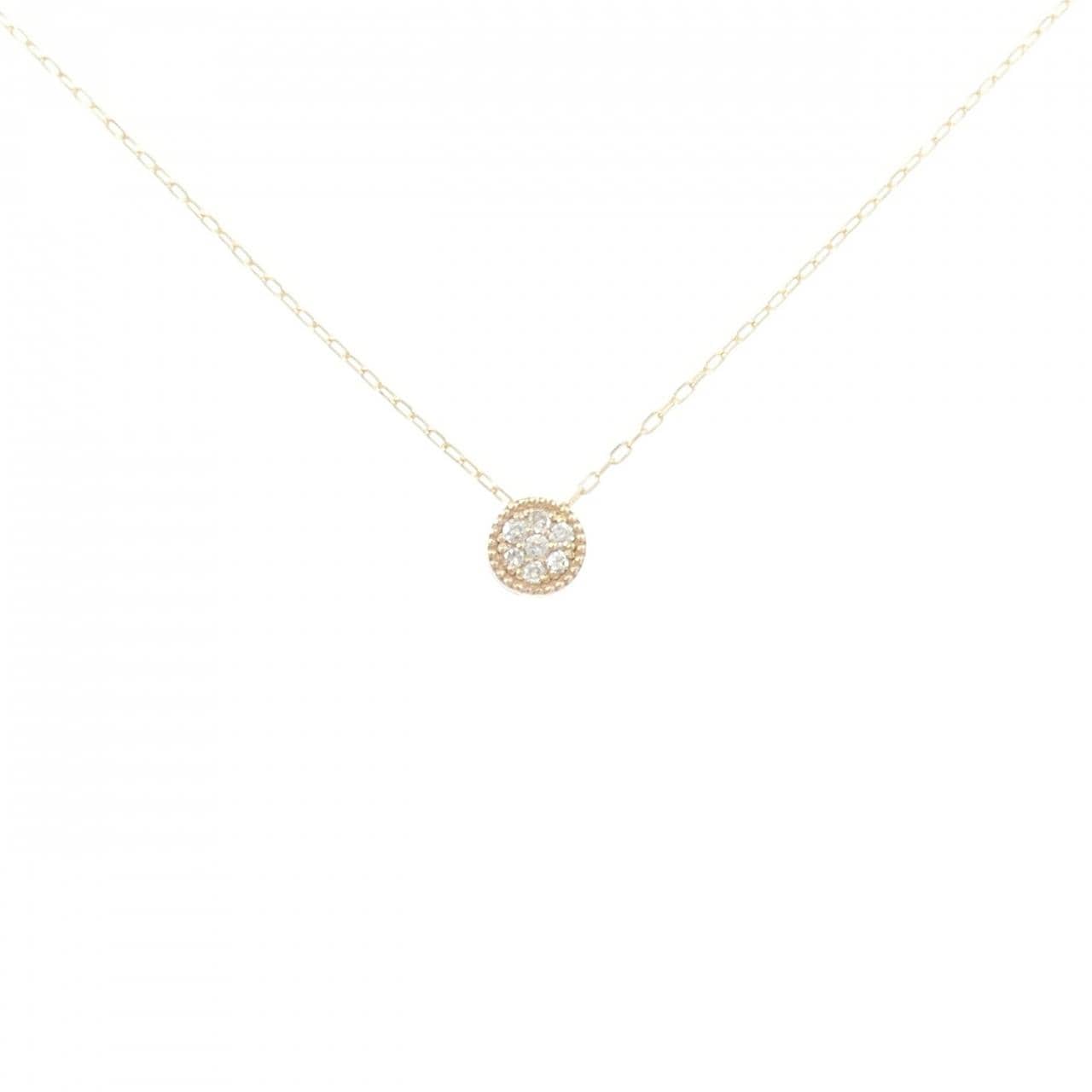 K10YG ダイヤモンド ネックレス 0.03CT