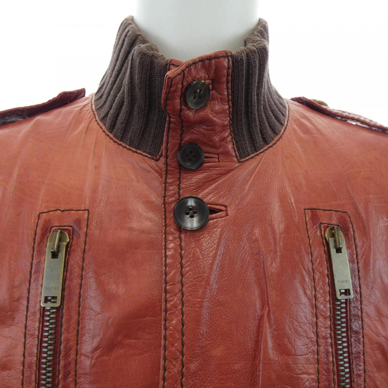 グッチ GUCCI 171472 XM561 レザージャケット