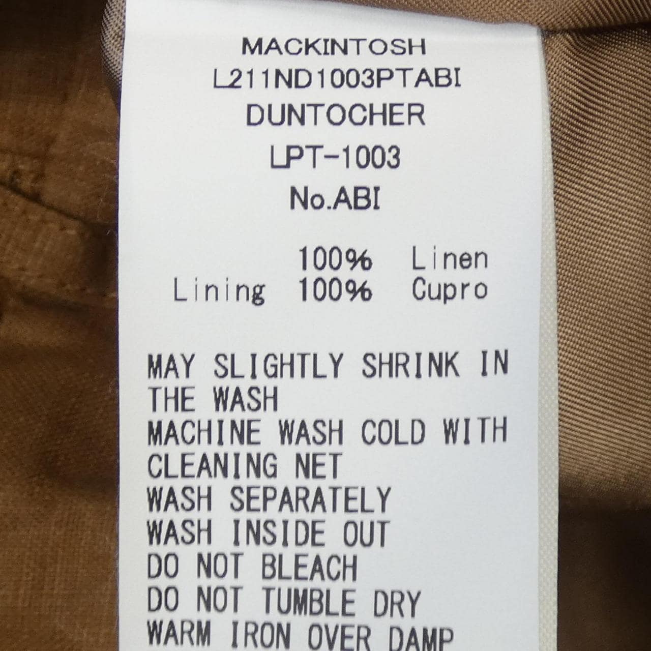 Mackintosh MACKINTOSH pants