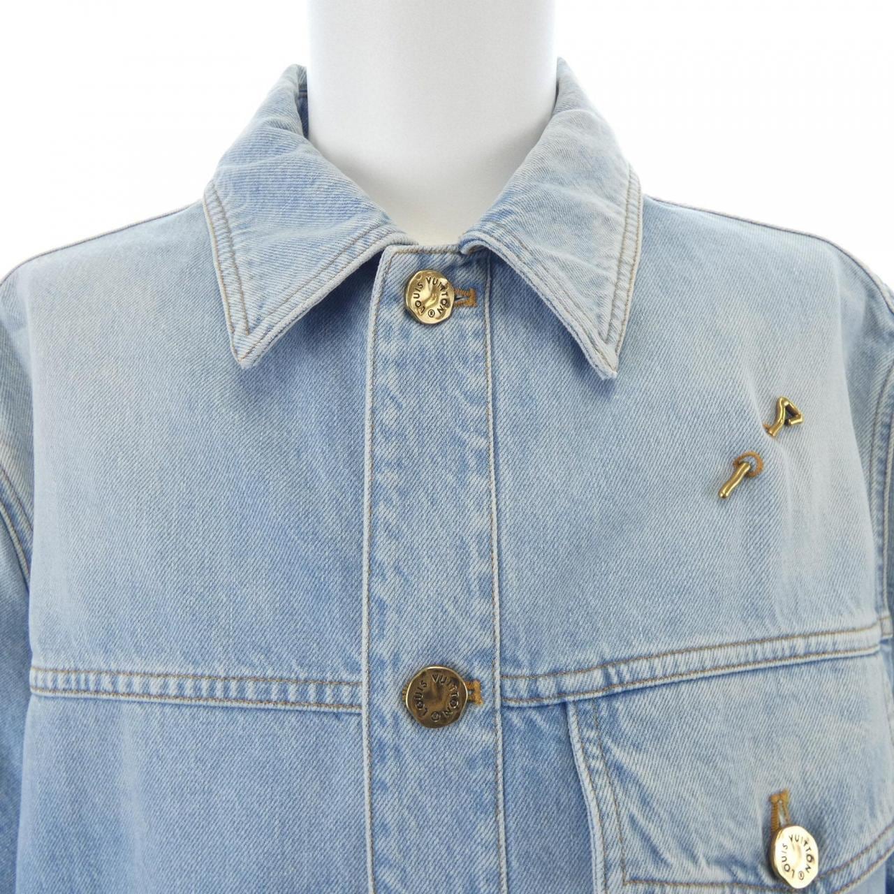 ルイヴィトン LOUIS VUITTON デニムショートスリーブシャツ HLS50WEU6 S／Sシャツ