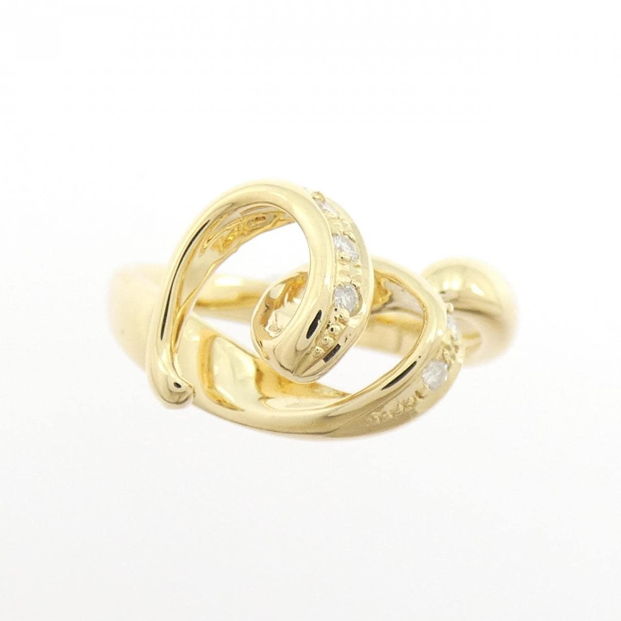 K18YG ダイヤモンド リング 0.06CT