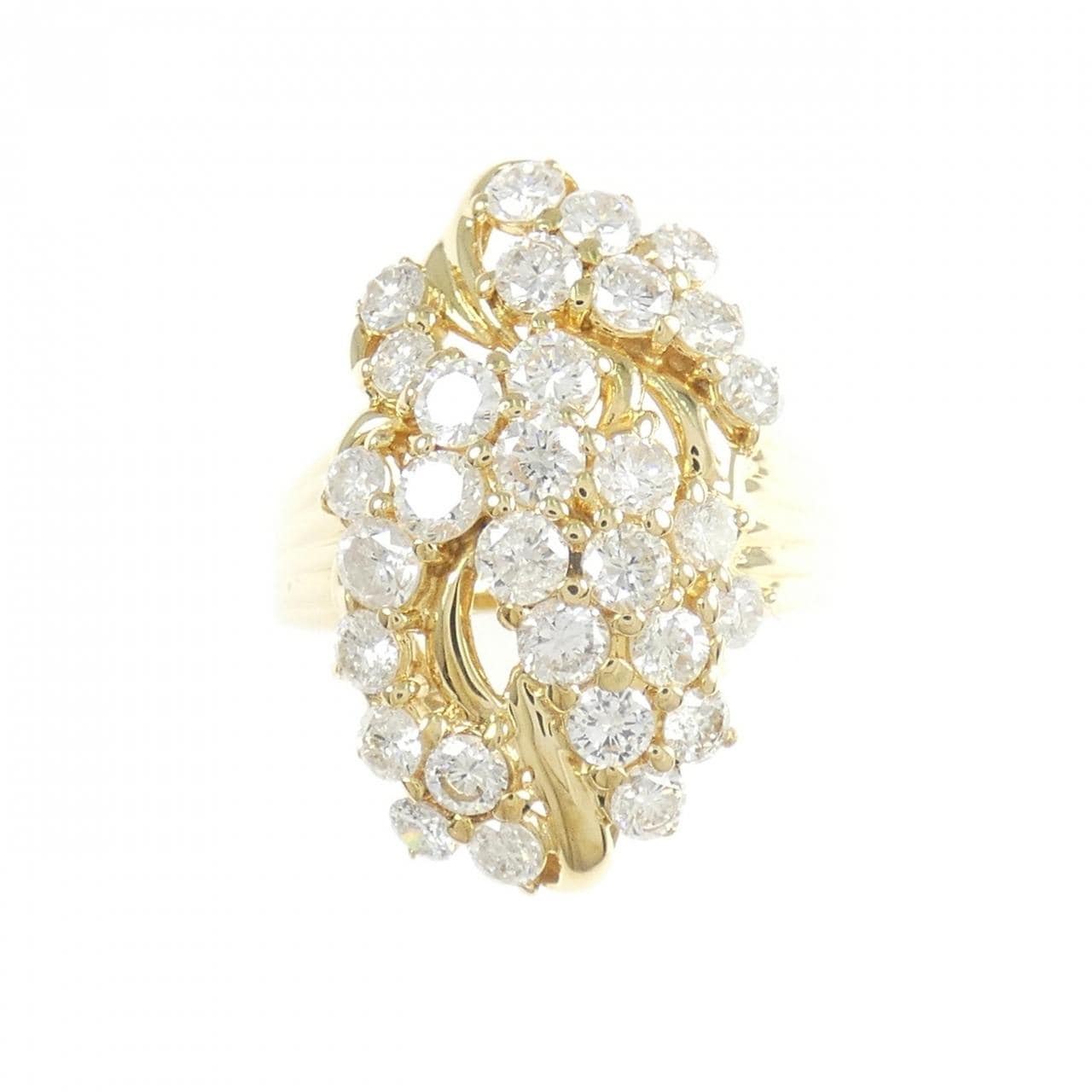 K18YG ダイヤモンド リング 1.91CT