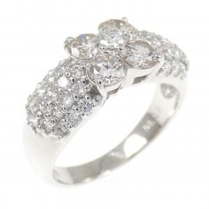 PT900 フラワー ダイヤモンド リング 1.23CT