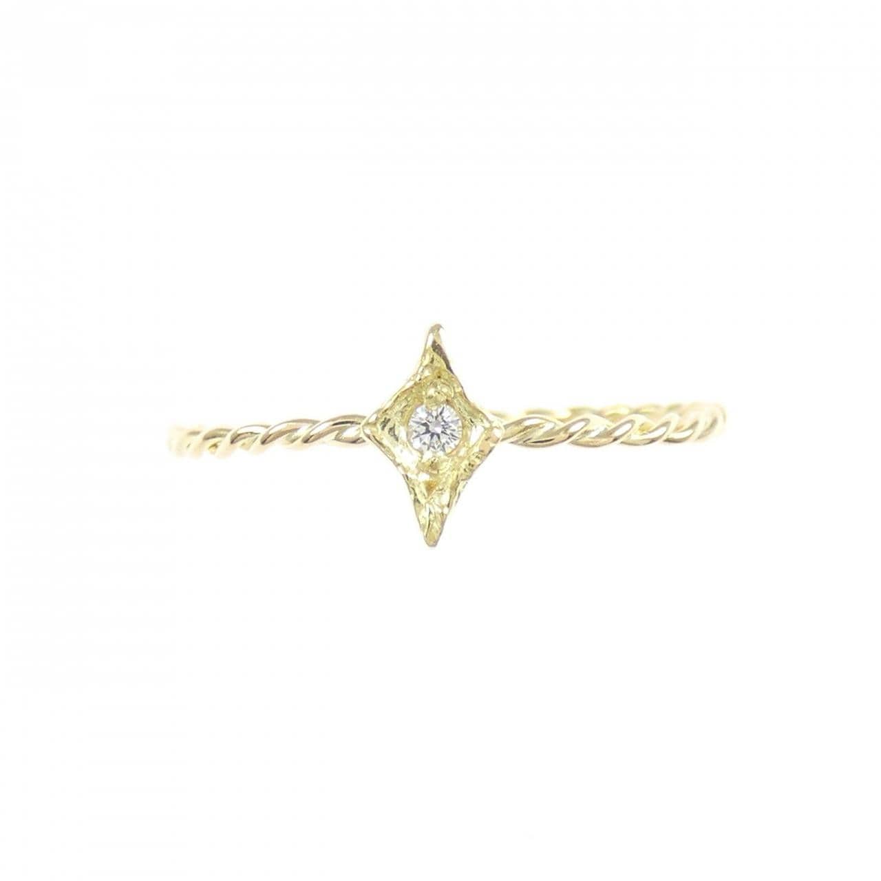 K18YG ダイヤモンド リング