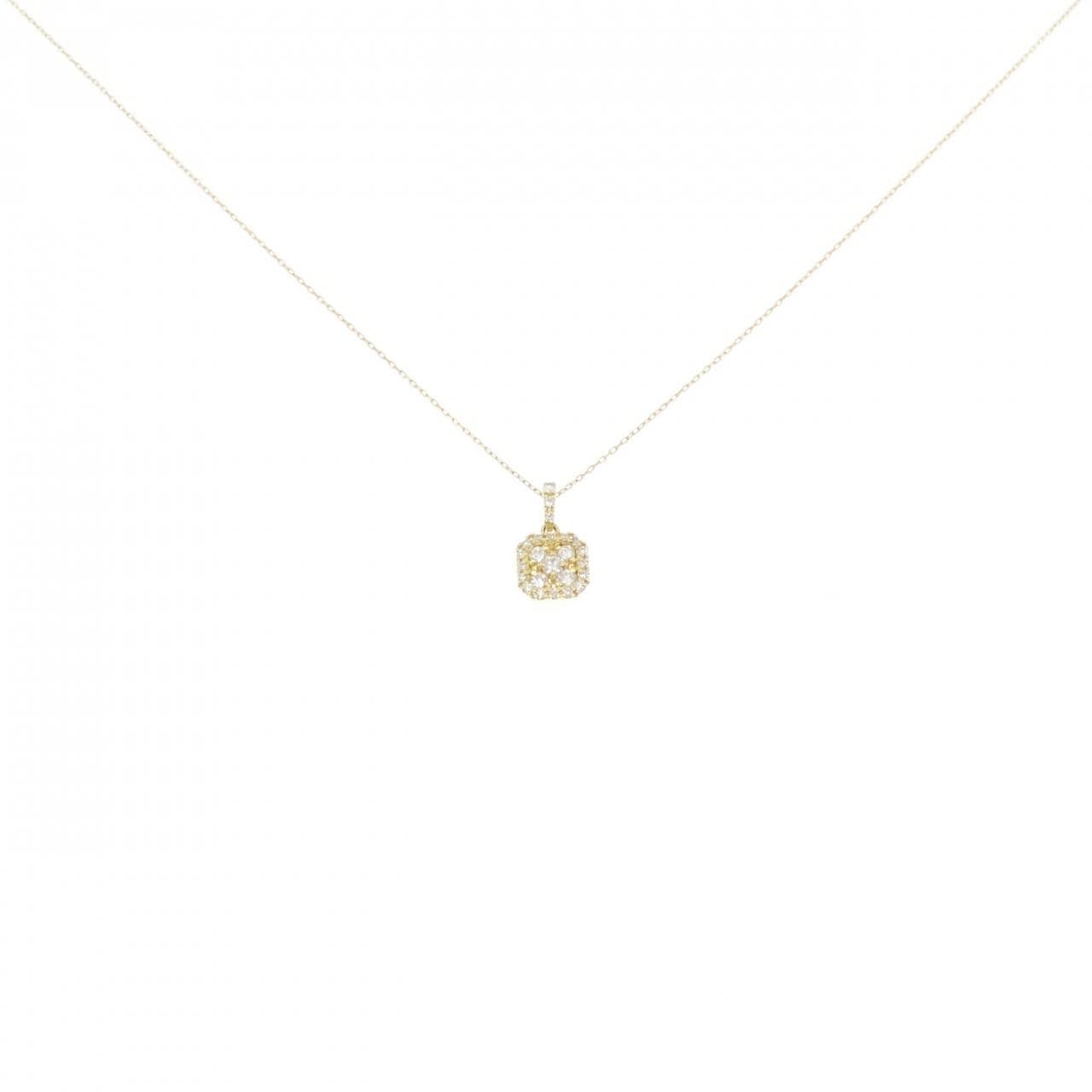 K18YG ダイヤモンド ネックレス 0.18CT