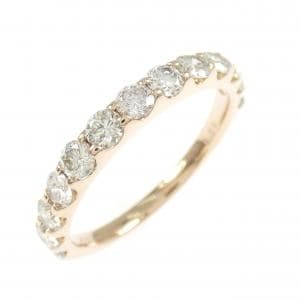 K18PG ハーフエタニティ ダイヤモンド リング 1.00CT