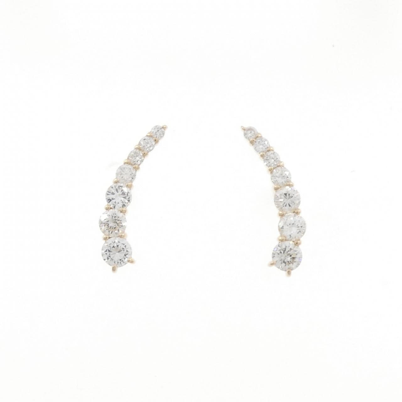 【リメイク】K10YG ダイヤモンド ピアス 0.46CT