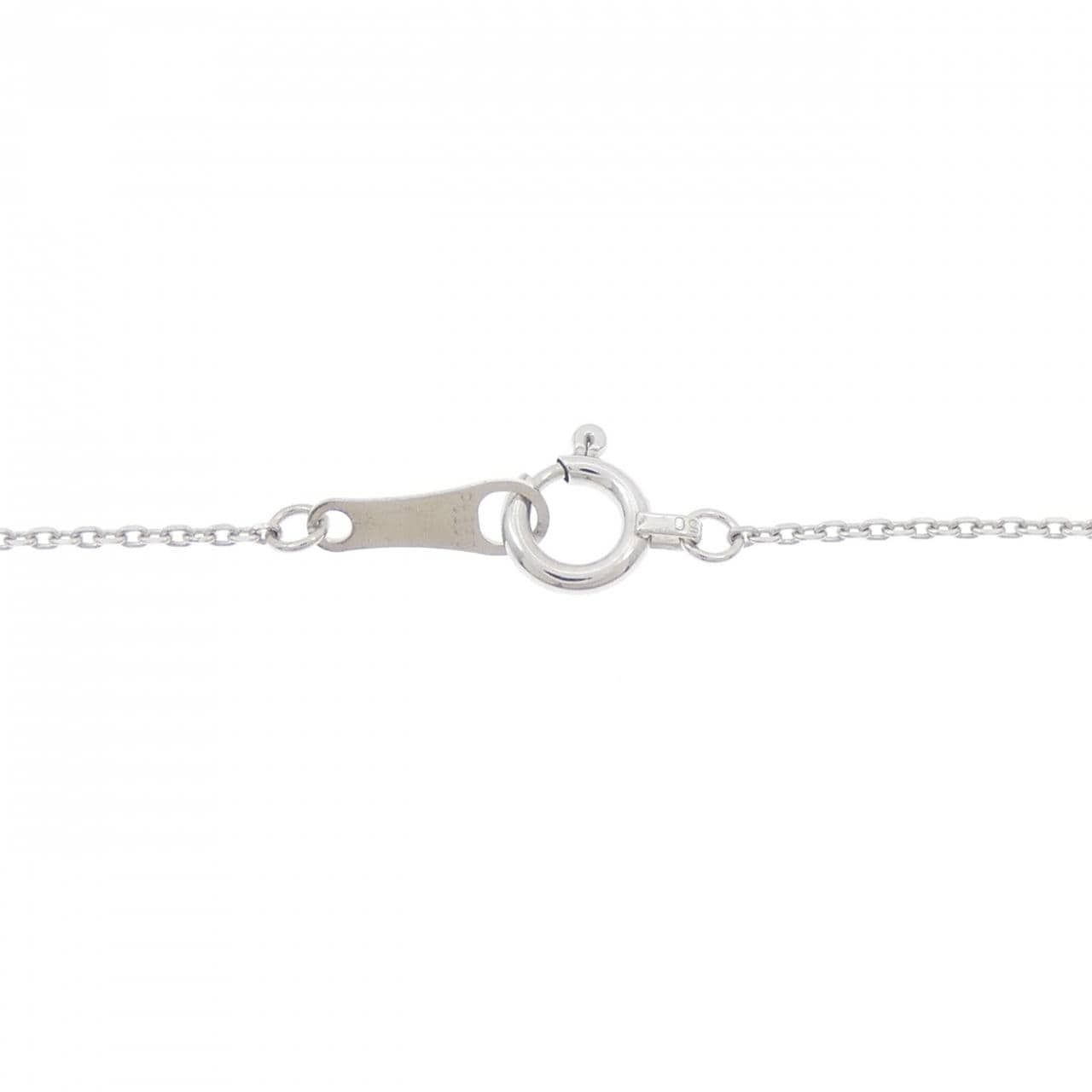 PT900/PT850 フラワー ダイヤモンド ネックレス 0.50CT