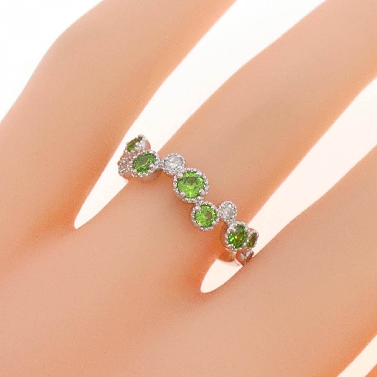 PT900 デマントイドガーネット リング 0.43CT