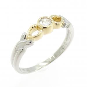 PT850/K18YG ダイヤモンド リング 0.08CT