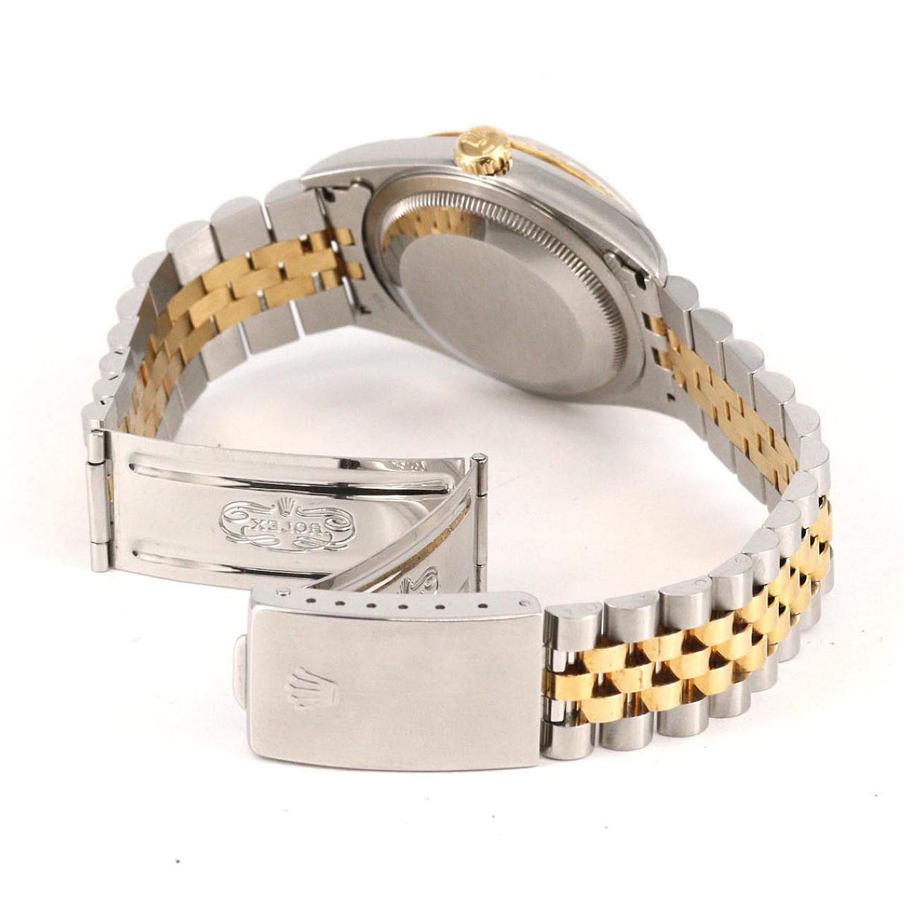 【ノーメンテナンス還元価格】ロレックス デイトジャスト 16233G SSxYG 自動巻 W番