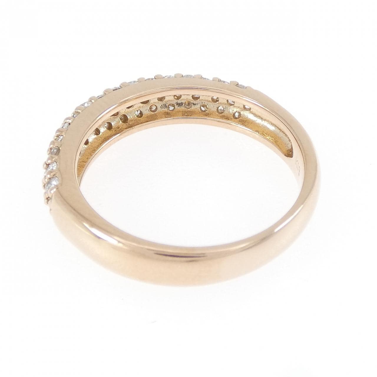 K18PG パヴェ ダイヤモンド リング 0.49CT