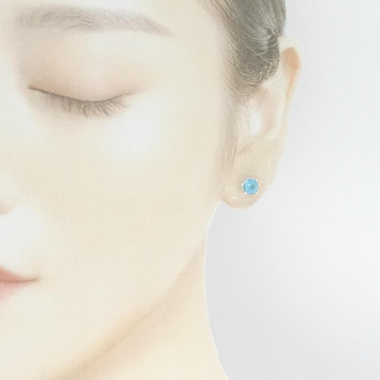 K18WG アパタイト ピアス 1.52CT