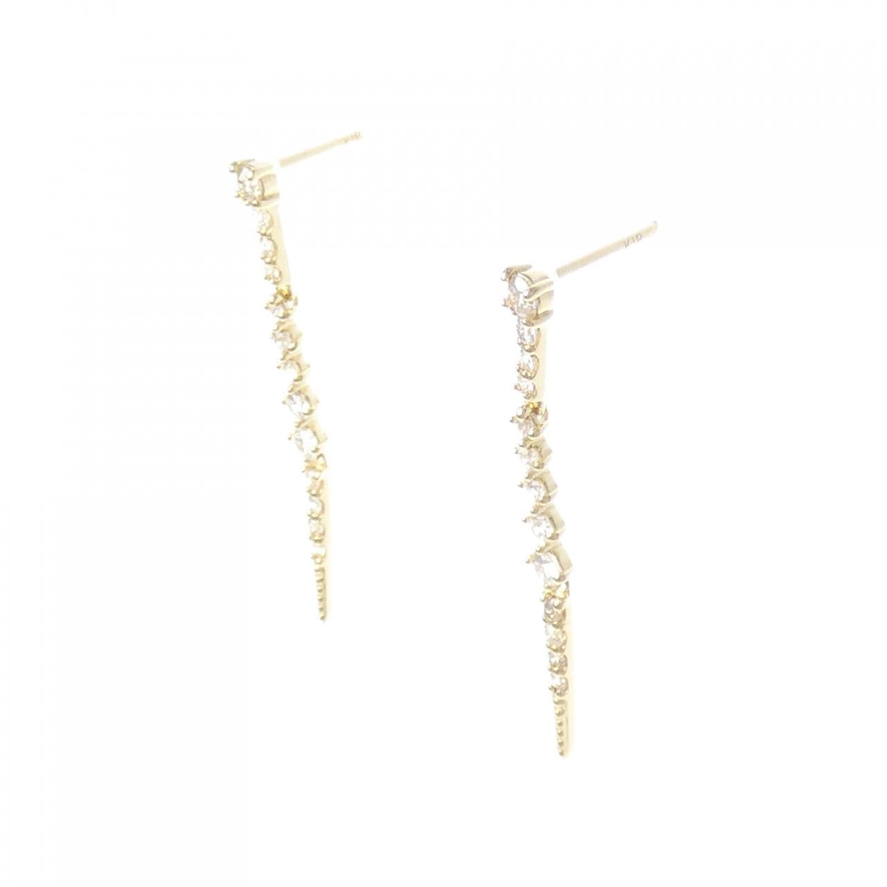 K18YG ダイヤモンド ピアス 0.50CT