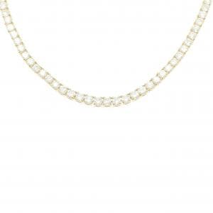 K18YG ダイヤモンド ネックレス 18.16CT