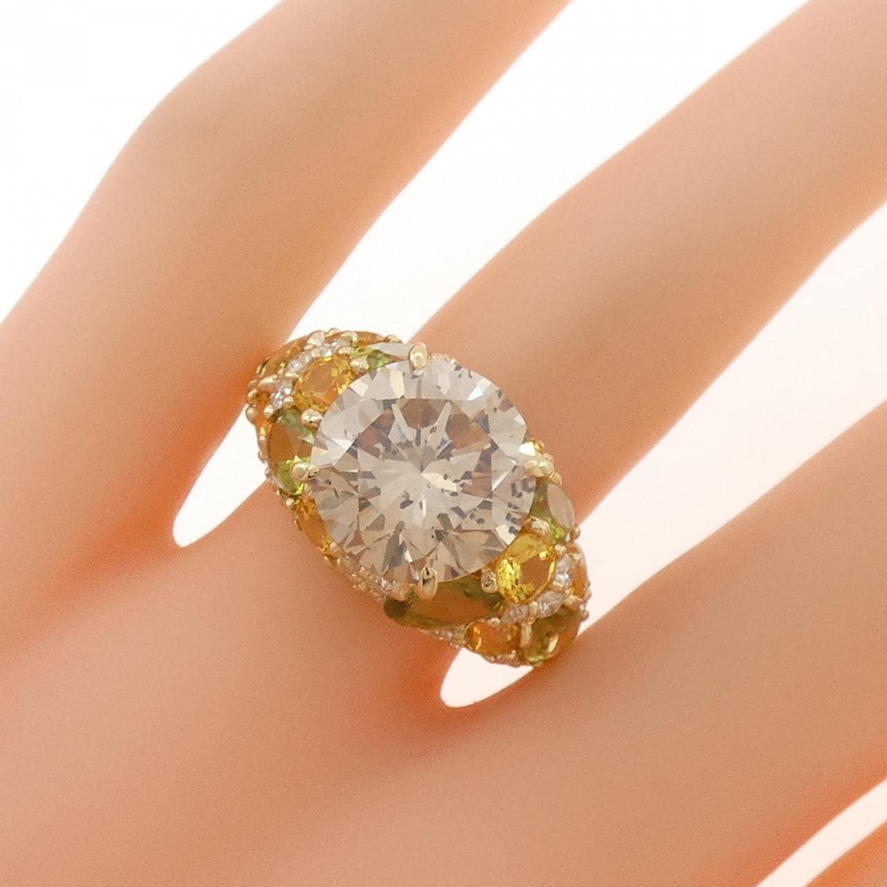 750YG ダイヤモンド リング 5.267CT FLB SI2
