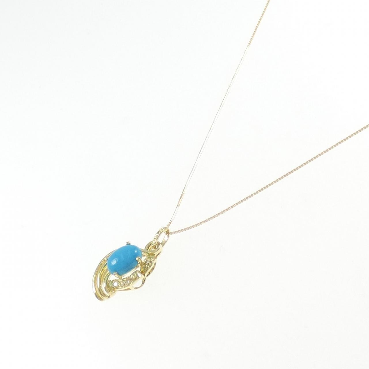 K18YG turquoise necklace