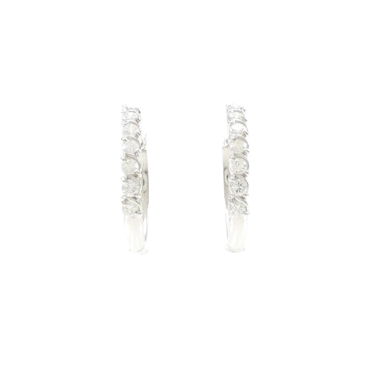 PT Hoop Diamond Earrings