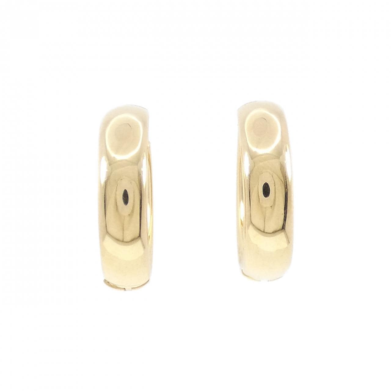 [新品] K18YG 圈形耳环