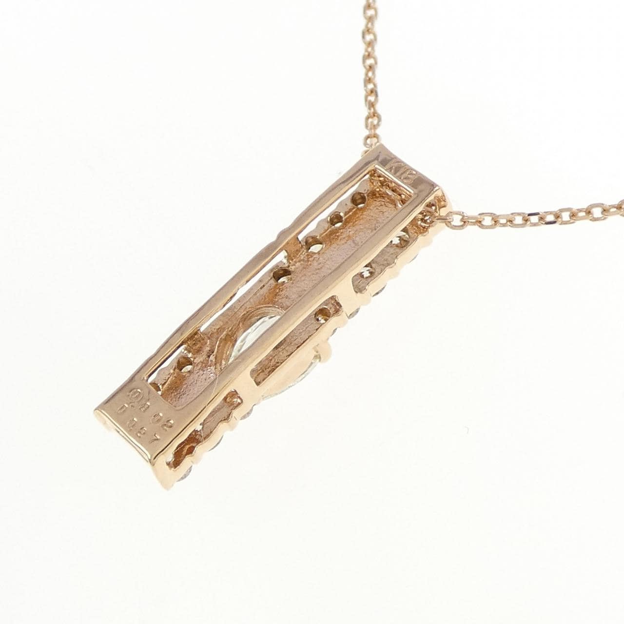 K18PG ダイヤモンド ネックレス 0.302CT