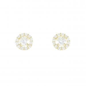 【新品】K18YG ダイヤモンド ピアス 0.204CT 0.201CT E VS2 Good