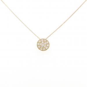 K18YG パヴェ ダイヤモンド ネックレス 0.20CT