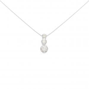 K18WG ダイヤモンド ネックレス 0.25CT